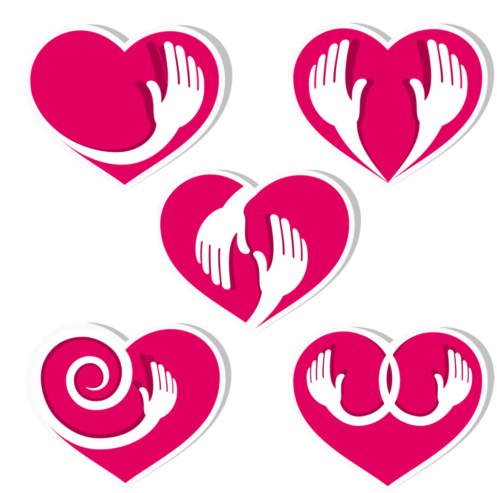 爱心手logo