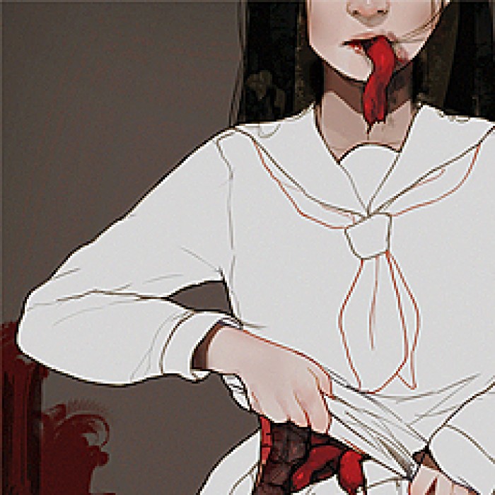 二次元 水中 半身 举牌 女生头像 卡通头像 喵星人 美少男 画画教程
