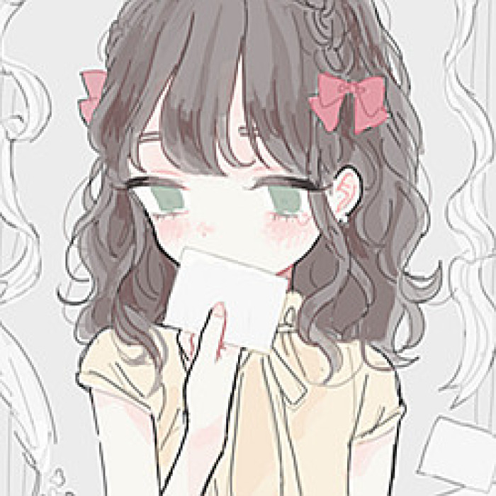 二次元 水中 半身 举牌 女生头像 卡通头像 喵星人 美少男 画画教程