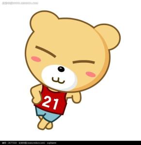 易班小熊 卡通小熊 可爱 淘气 帅气表情 矢量素材 儿童图片 人物素材