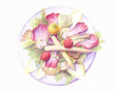 有创意的手绘卡通美食图片