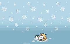 简单大气的卡通猫咪桌面壁纸图片