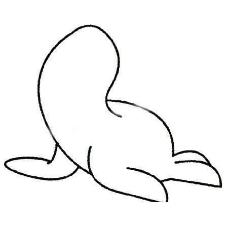 海豹简笔画