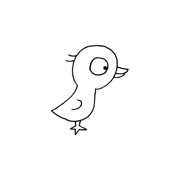 儿童宝宝学画小鸭子的画法家禽类
