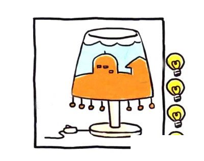 台灯笔画彩色图片大全