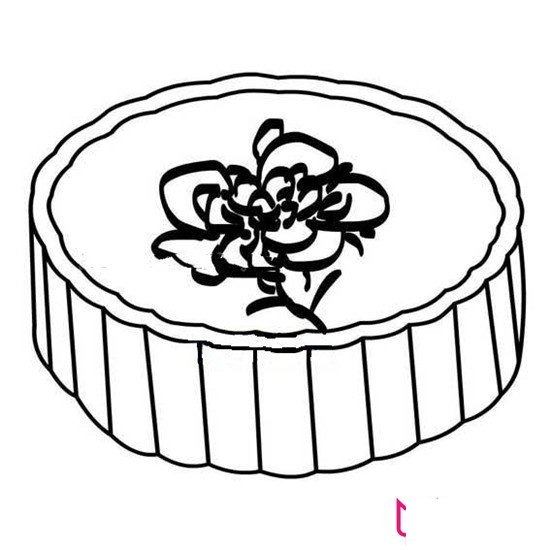 中秋节月饼简笔画，可爱的月饼的简笔画