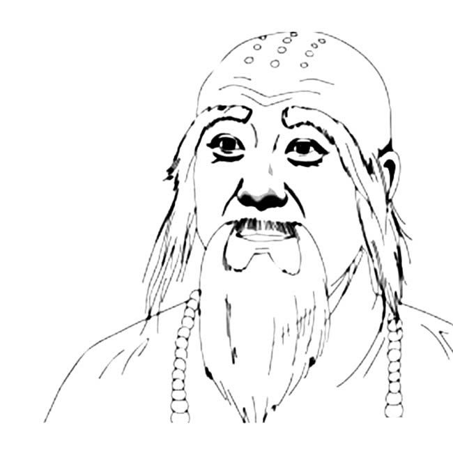 法海人物简笔画步骤图片大全