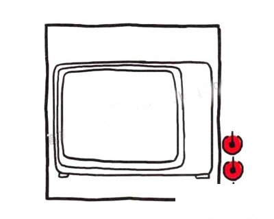 电视机简笔画