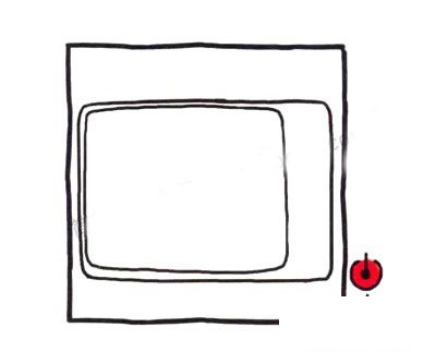 电视机简笔画