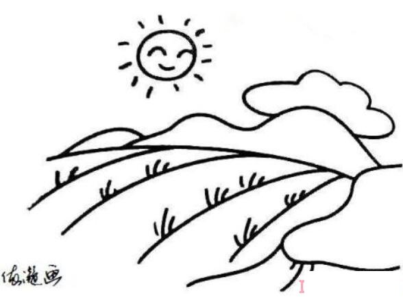 乡间小路简笔画怎么画简单好看