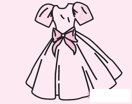 一步一步画漂亮礼服简笔画怎么画好看