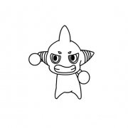 洛克王国动画人物拉特战斗的画法