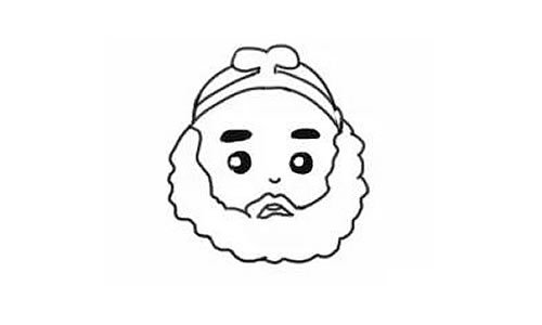 沙僧简笔画的画法步骤图片