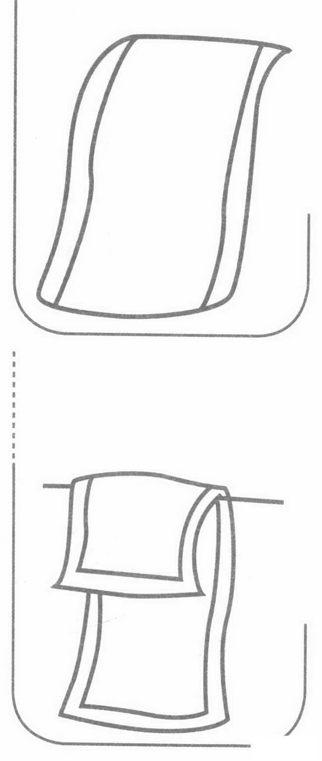 毛巾简笔画