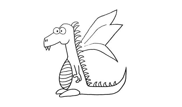 翼龙简笔画