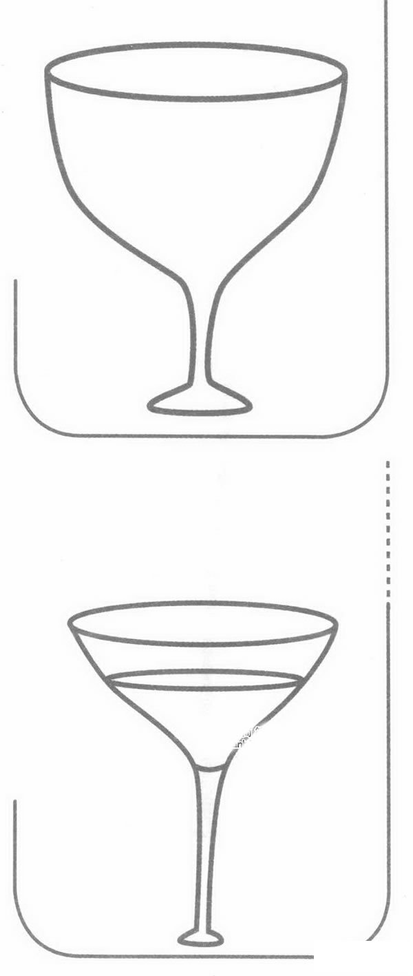 酒杯简笔画