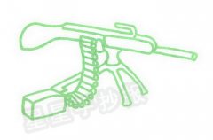 两用机枪简笔画