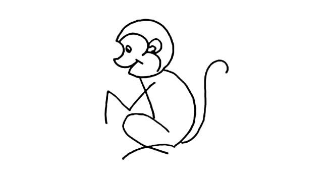 动物猴子简笔画图片