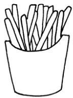 薯条简笔画