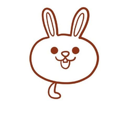 可爱的卡通兔子简笔画图片