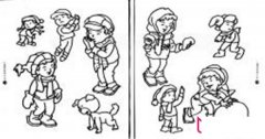 人物冬天堆雪人等组图儿童简笔画画法