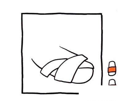 凉鞋简笔画彩色图片