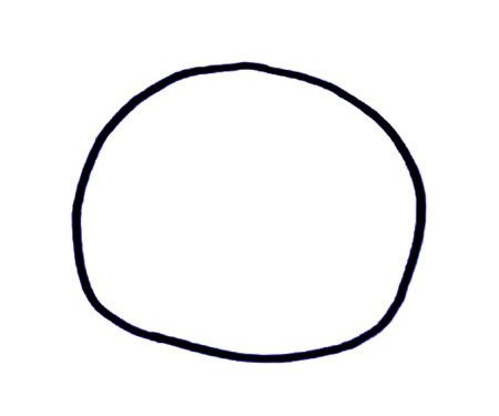 七步画出小猪简笔画彩色图片