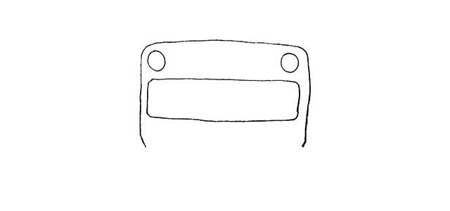 校车简笔画