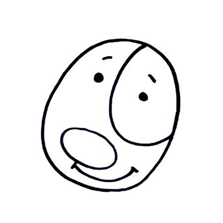 六步画出小狗简笔画彩色图片