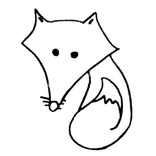 狐狸简笔画图片