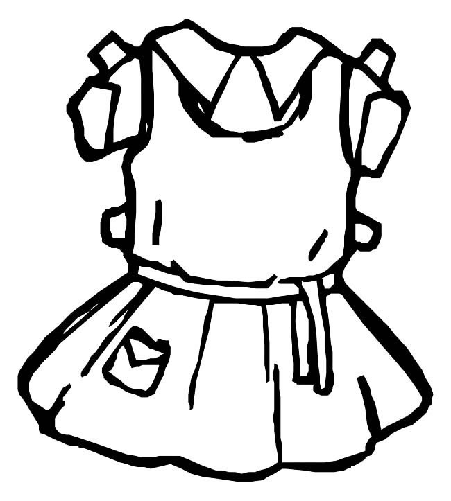 女孩服物品简笔画步骤图片大全