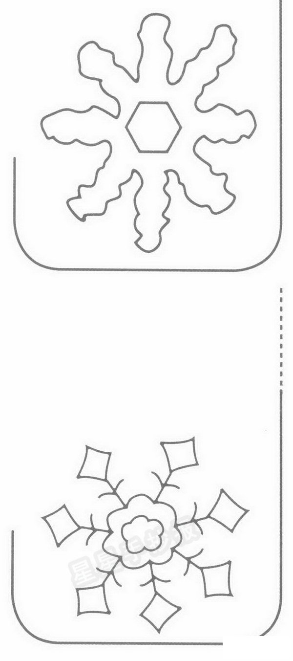 雪花简笔画