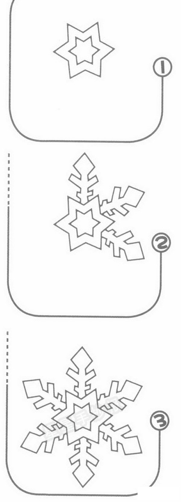 雪花简笔画