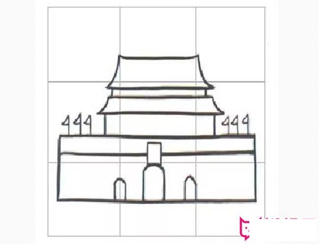 史上最全的天安门儿童简笔画，欢度国庆
