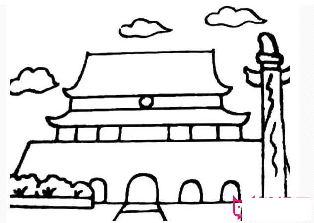 史上最全的天安门儿童简笔画，欢度国庆
