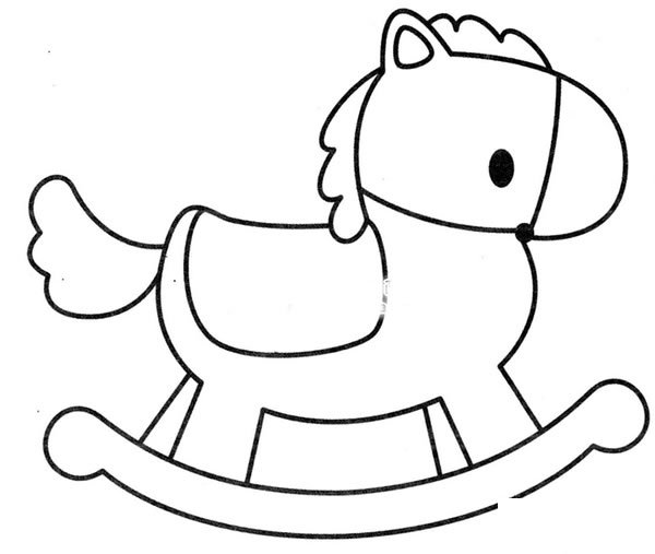 摇马简笔画