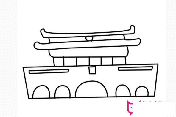 史上最全的天安门儿童简笔画，欢度国庆