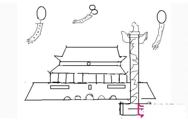 史上最全的天安门儿童简笔画，欢度国庆