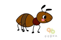儿童画 蚂蚁简笔画_1