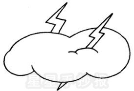 雷电简笔画