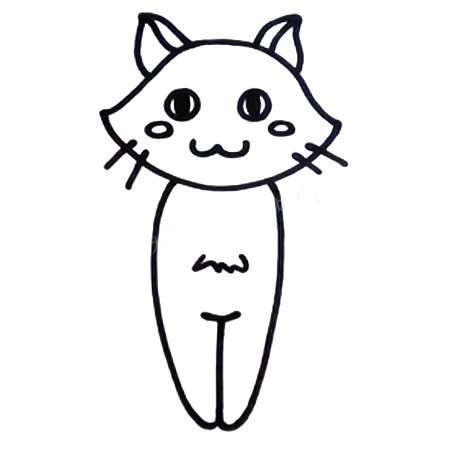 猫咪简笔画图片
