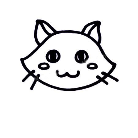猫咪简笔画图片