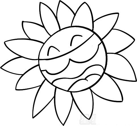 吉他花儿简笔画