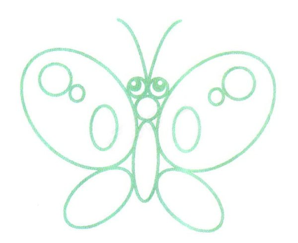 蝴蝶简笔画怎么画