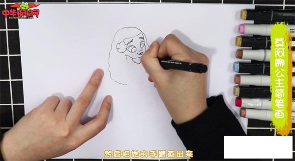 莫阿娜公主简笔画