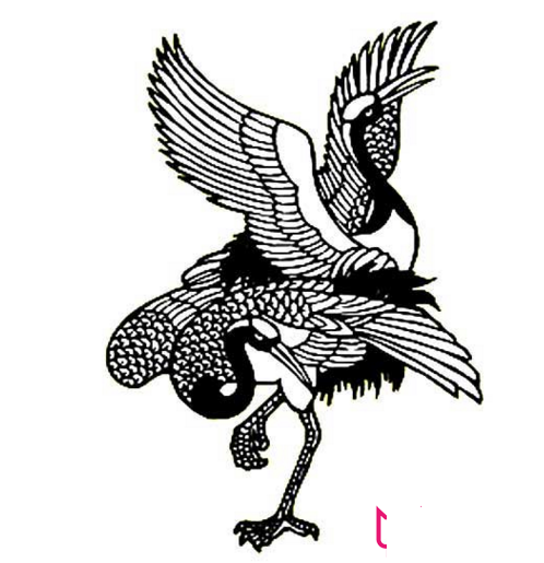 丹顶鹤简笔画，丹顶鹤的艺术形象