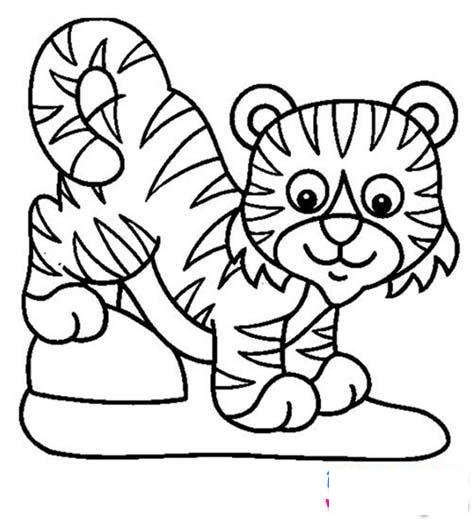 关于老虎的简笔画