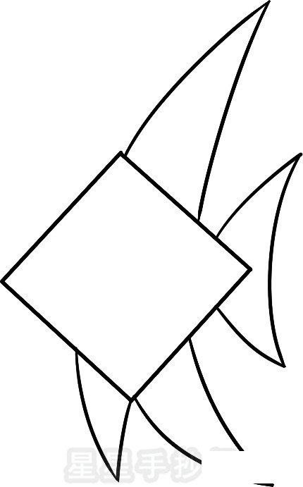 热带鱼简笔画