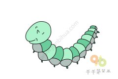 儿童画画青虫
