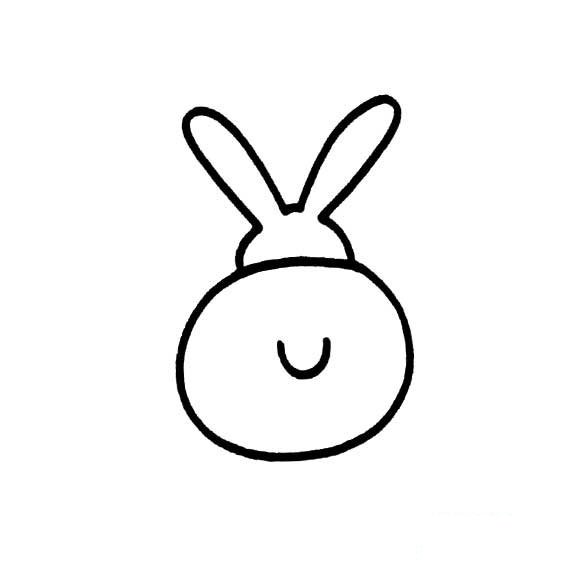 小白兔的背面画法